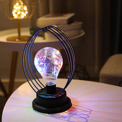 Iron Frame Night Light, Portable Night Light