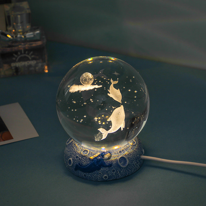 Crystal Ball, Dolphin Companion Night Light