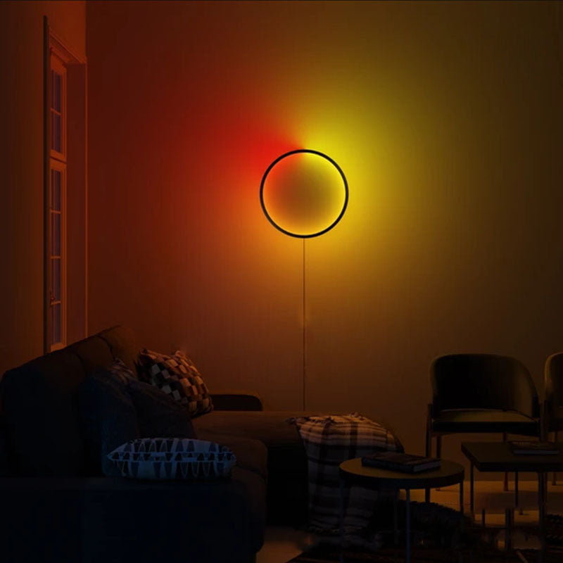 RGB Colorful LED Circle Wall Light, Mood Night Light