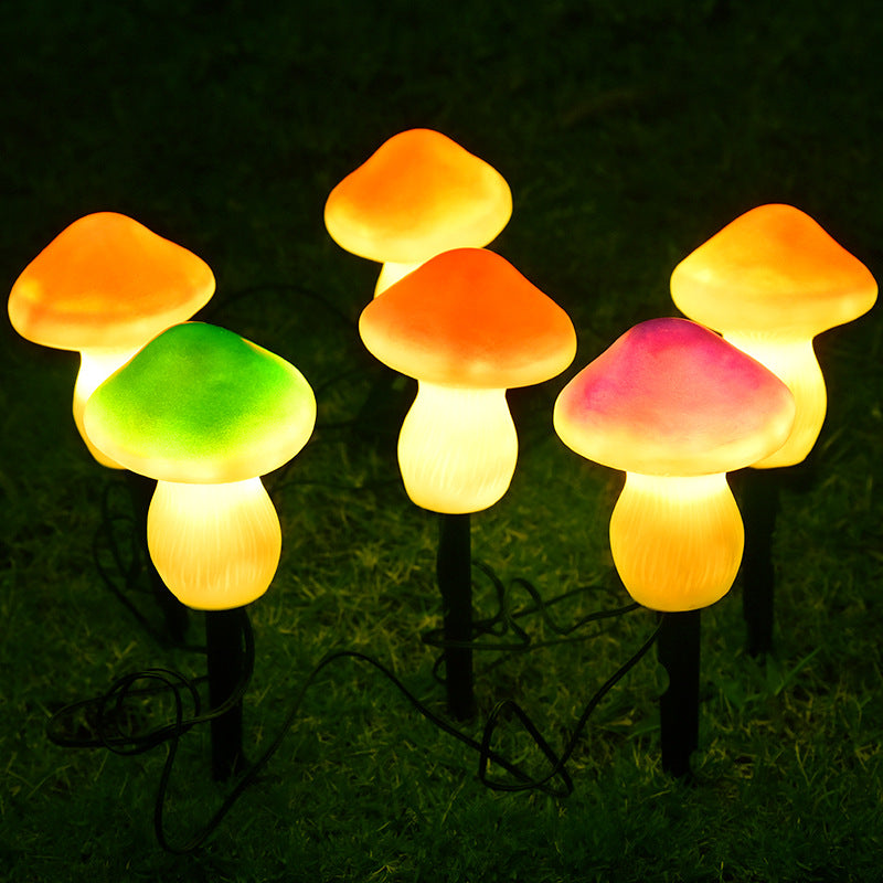 Solar Garden Light, Solar Mushroom Light, Solar Garden Decoration - Set Of 3