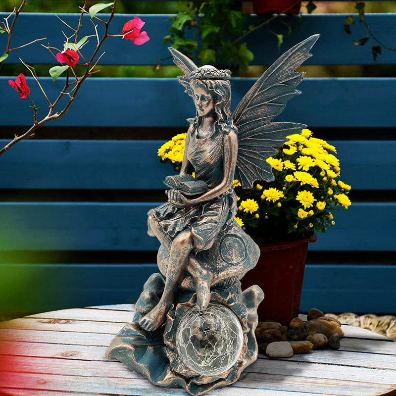 Solar Garden Ornament, Solar Angel Light, Solar Garden Decoration