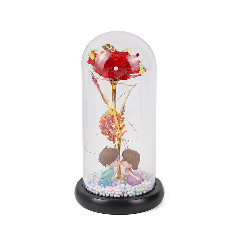 Forever Preserved  Rose In Dome, Flower Night Light