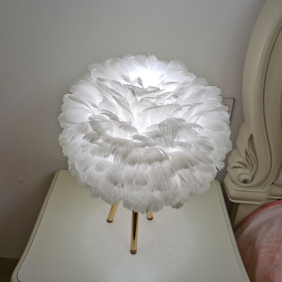 Feather Table Light, Table Night Light