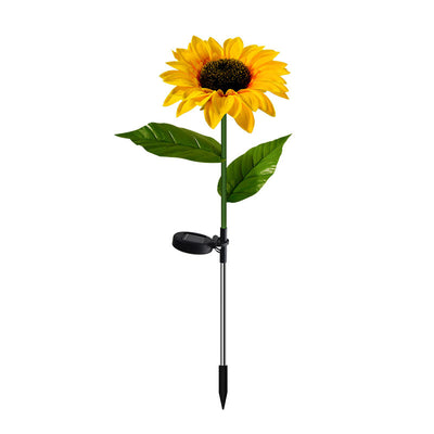 Solar Garden Light, Solar Sunflower Light, Solar Garden Decoration - Set Of 2