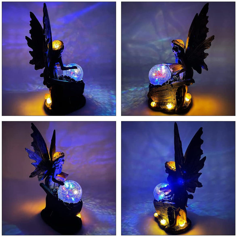 Solar Garden Ornament, Solar Angel Light, Solar Garden Decoration