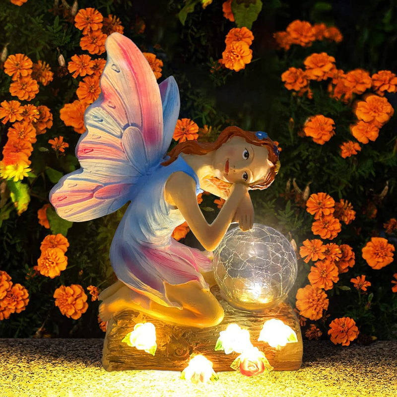 Solar Garden Ornament, Solar Angel Light, Solar Garden Decoration