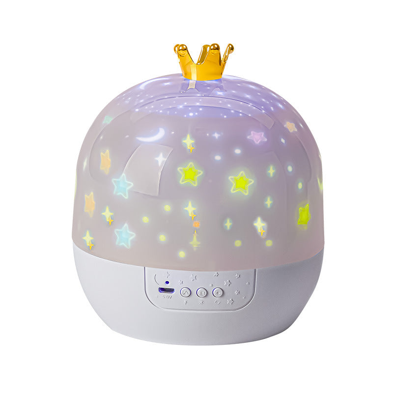 Star Projection Light ,Crown  Night Light, Mood Night Light With 6 Patterns