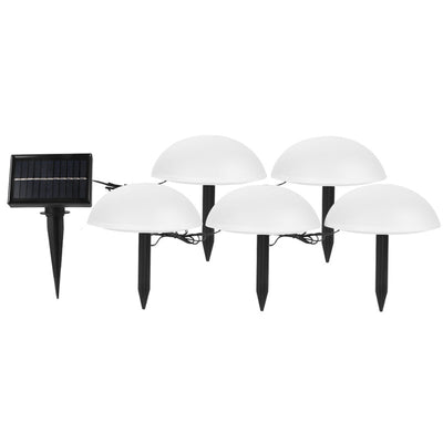 Solar Half Ball Decking Light - Set of 5