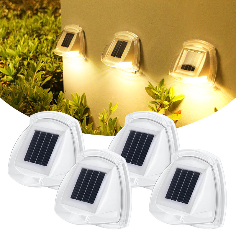 Transparent Solar Wall Light - Set of 4