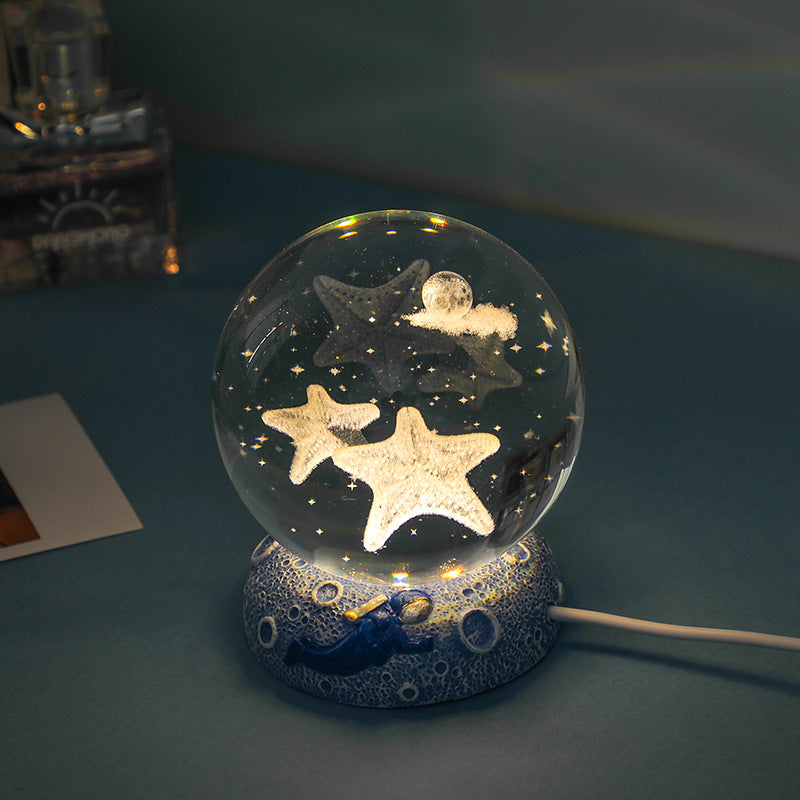 Crystal Ball, Lovely Starfish Night Light