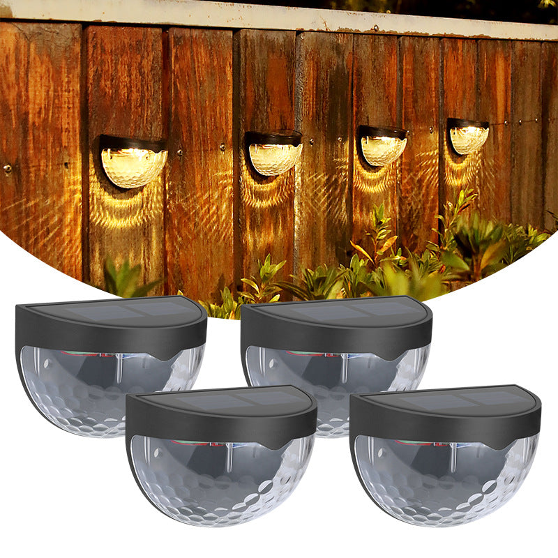 Semicircle Solar Fence Light - Set of 2