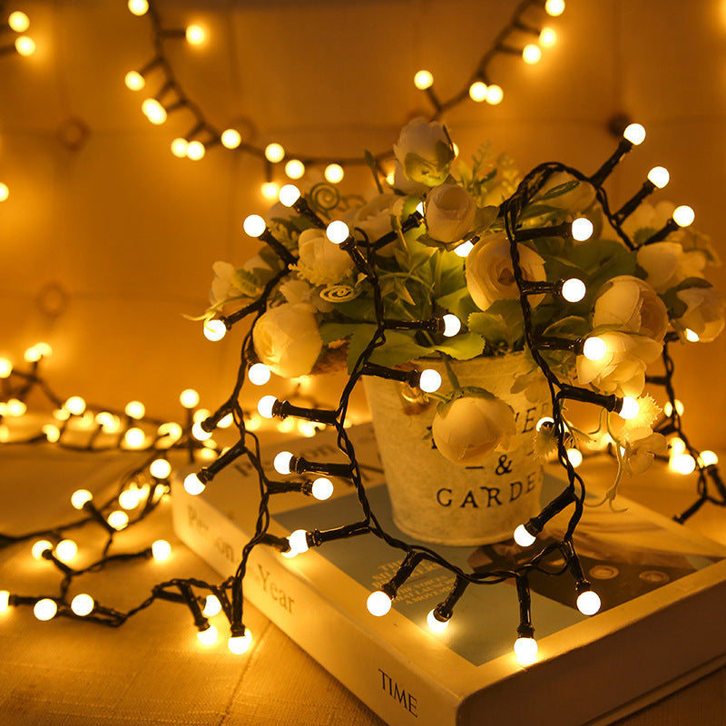 Plug in Globe String Lights Cherry Fairy Lights