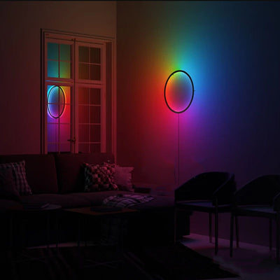 RGB Colorful LED Circle Wall Light, Mood Night Light