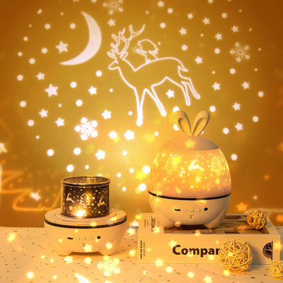 Star Projector, Rabbit Night Light, Mood Night Light With Bluetooth