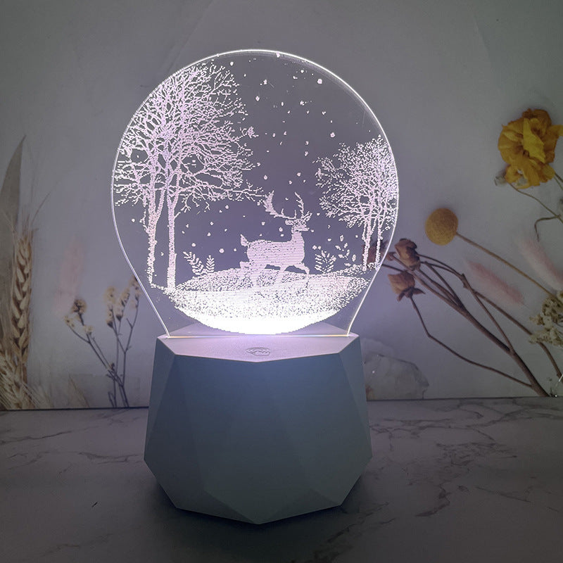 Deer Table Light, Table Night Light With Bluetooth