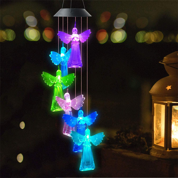 Solar Garden Light, Solar Angel Wind Chimes, Solar Garden Decoration