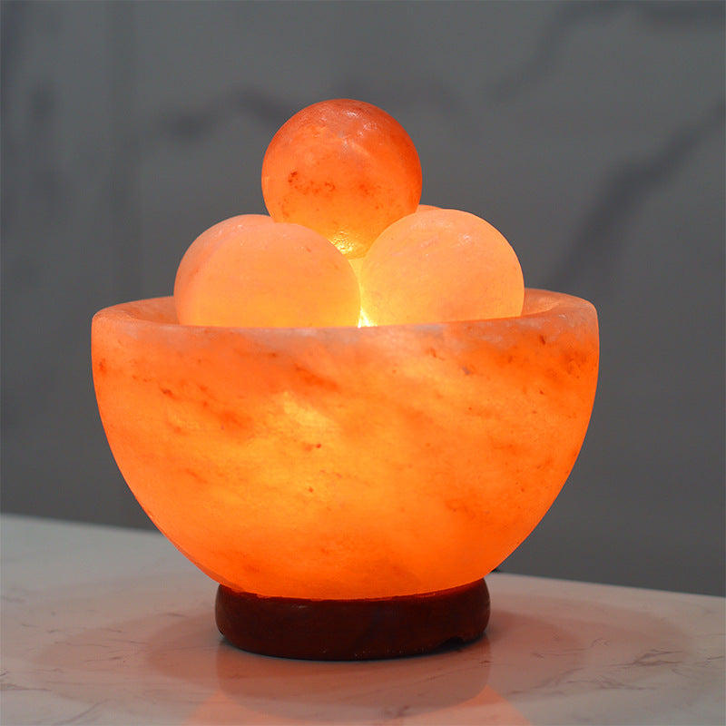 Salt Night Light, Bowl Salt Light