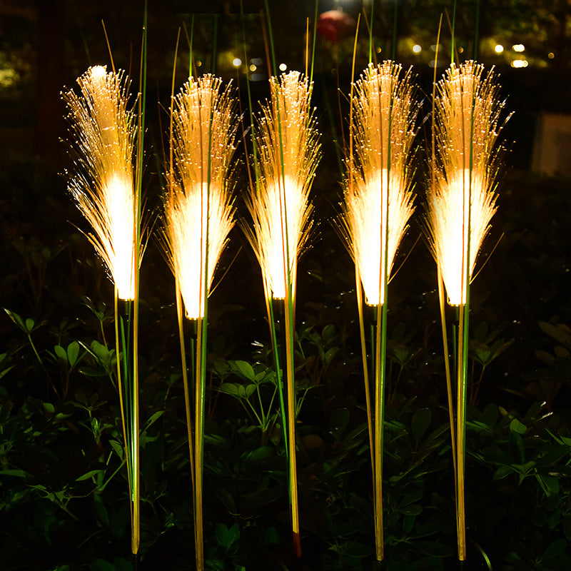 Solar Garden Light, Solar Reed Light, Solar Garden Decoration - Set Of 2