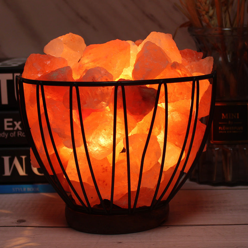 Iron Container Salt Night Light