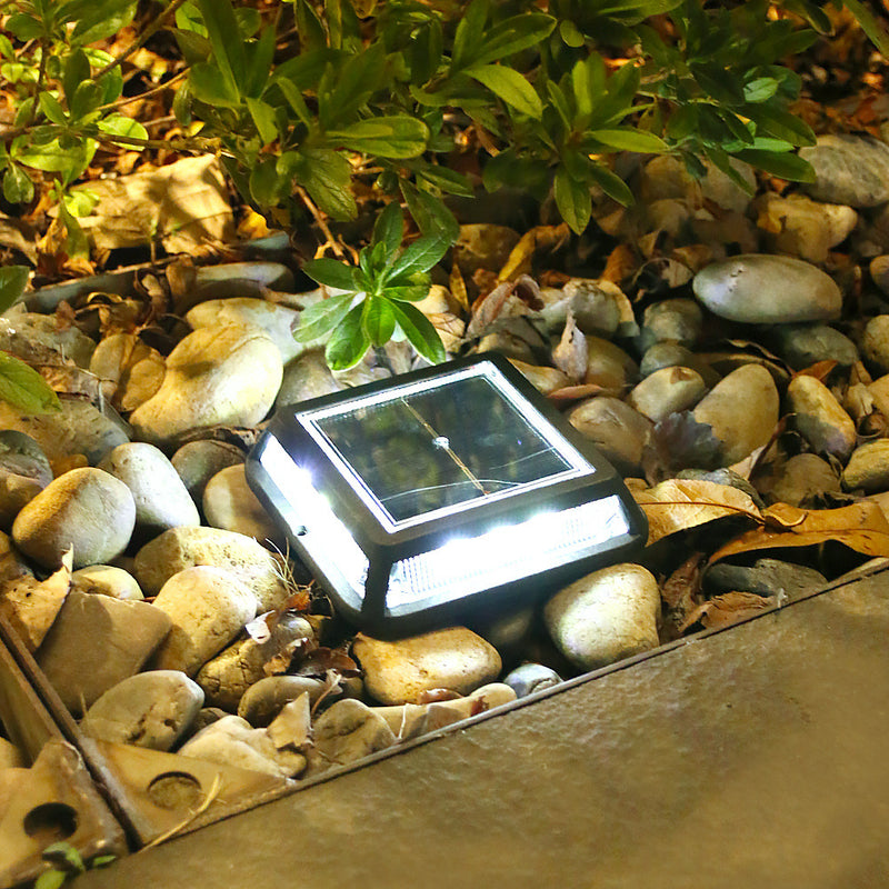 Solar Square Decking Light - Set of 4