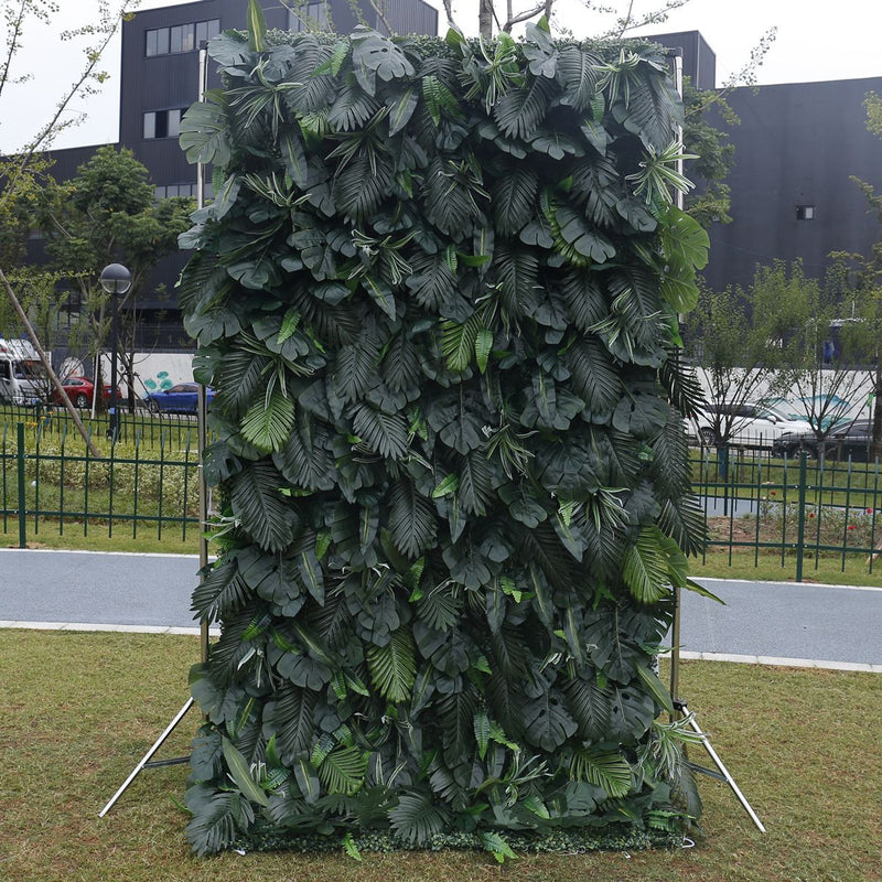 3D Cloth Faux Plant Wall Greenery Wall Fake Lawn