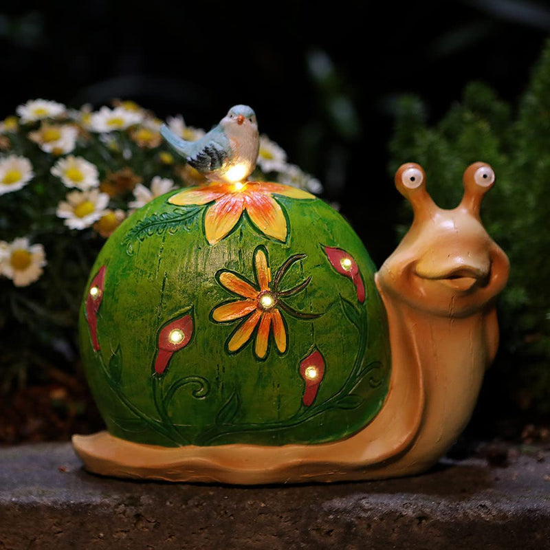 Solar Garden Ornament, Solar Snail Light, Solar Garden Decoration