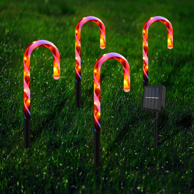 Solar Garden Light, Solar Walking Stick Light, Solar Garden Decoration - Set Of 2