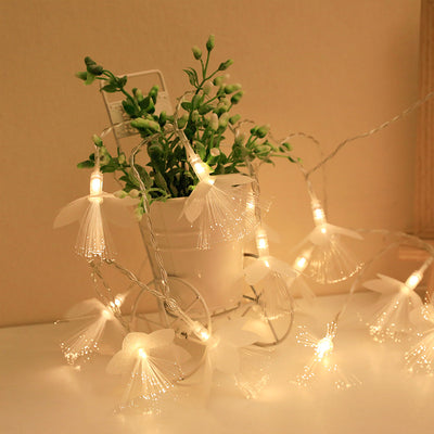 Flower String Light Led Fiber Optical Fiber Fairy Lights, Battery Operated