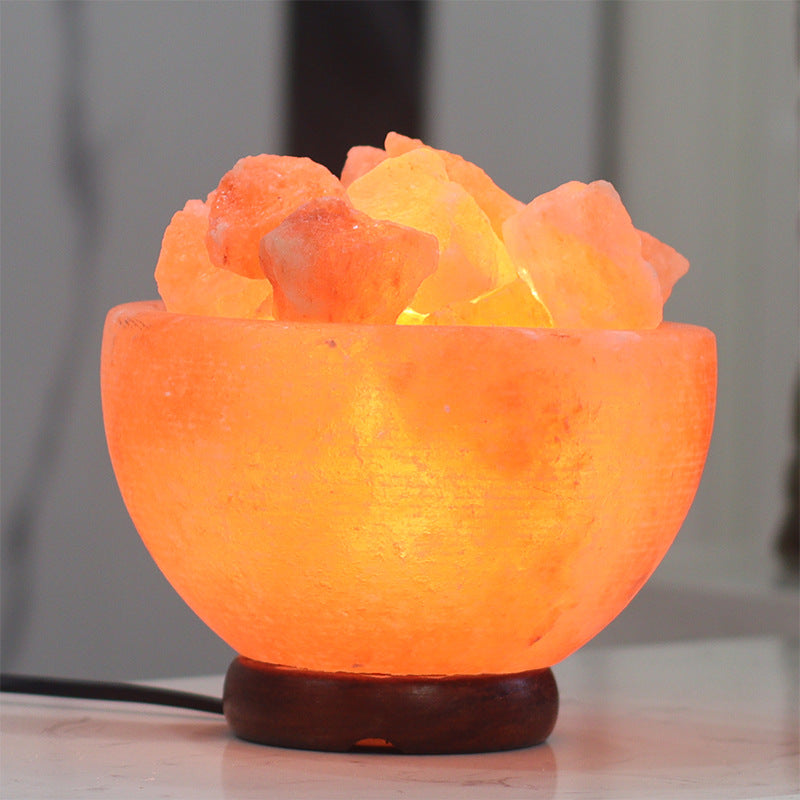 Salt Night Light, Bowl Salt Light