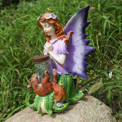 Solar Garden Ornament, Solar Wishing Fairy Light, Solar Garden Decoration