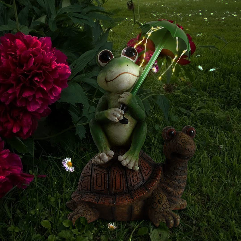 Solar Garden Ornament, Solar Frog Light, Solar Garden Decoration