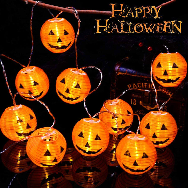 Halloween Pumpkin String Lights, Jack-O-Lantern Pumpkin Lights String Lights