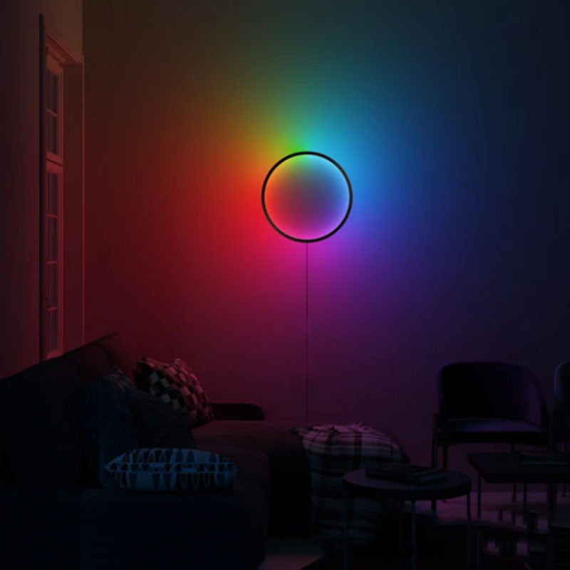 RGB Colorful LED Circle Wall Light, Mood Night Light