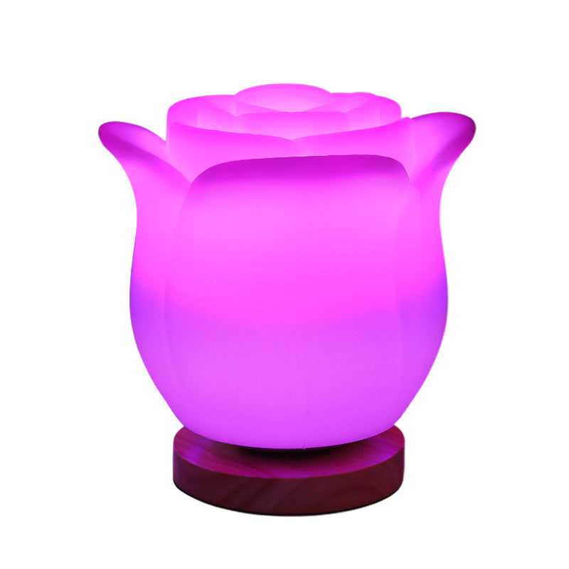 Rose Table Light, Romatic Night Light With Multicolour