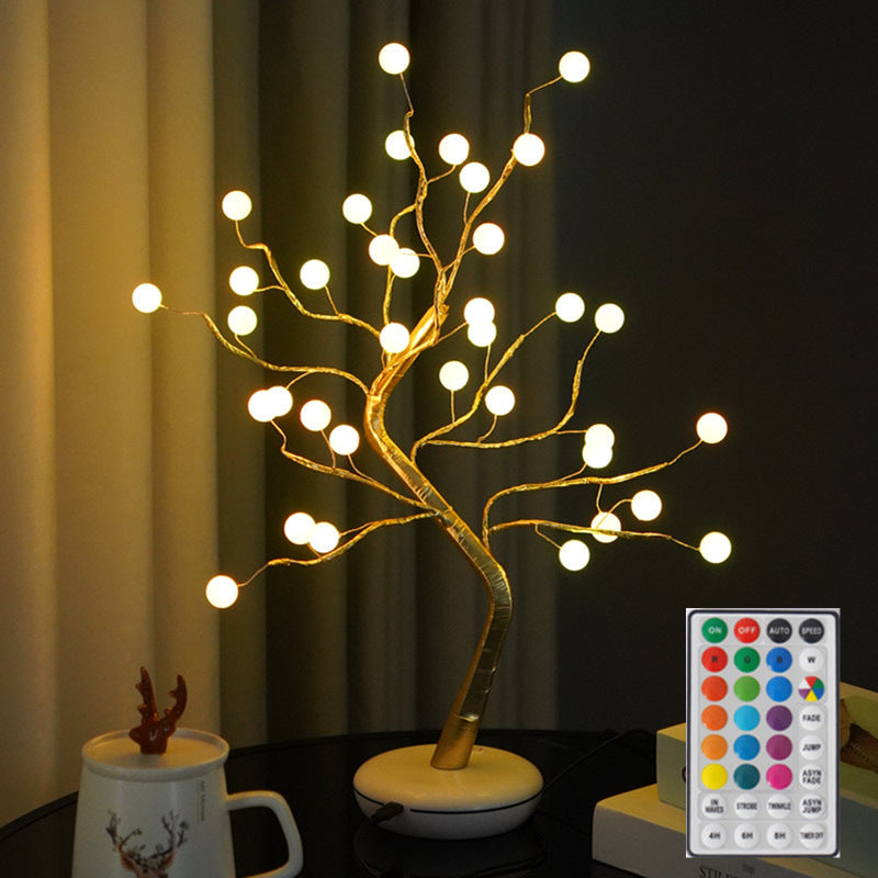 Wishing Tree Light, Table Night Light With Seven Colors