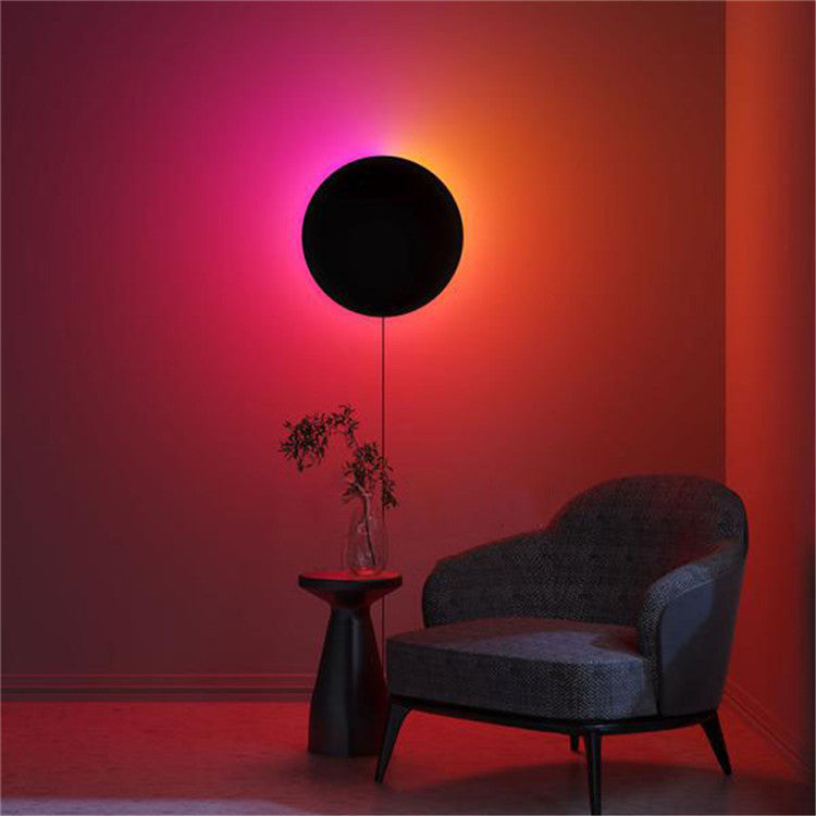 RGB Colorful LED Circle Wall Light, Mood Night Light