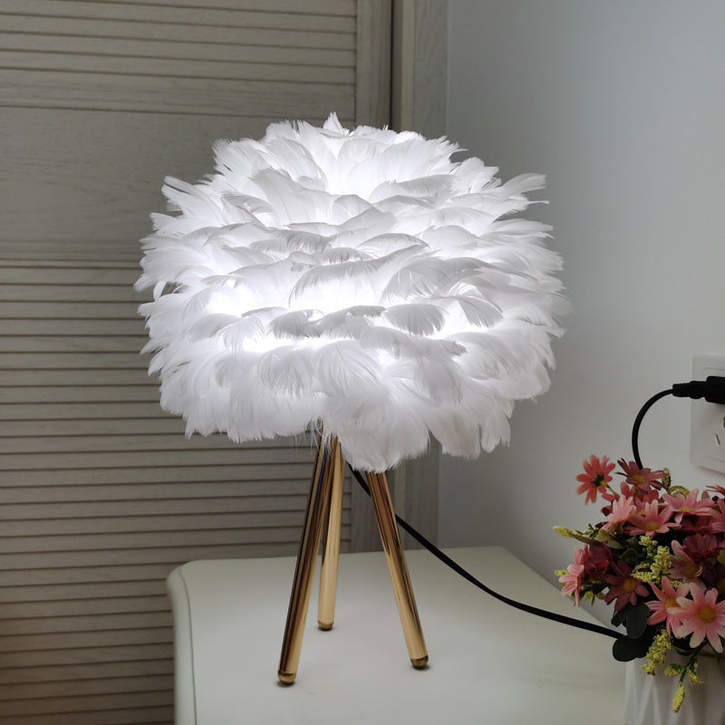 Feather Table Light, Table Night Light