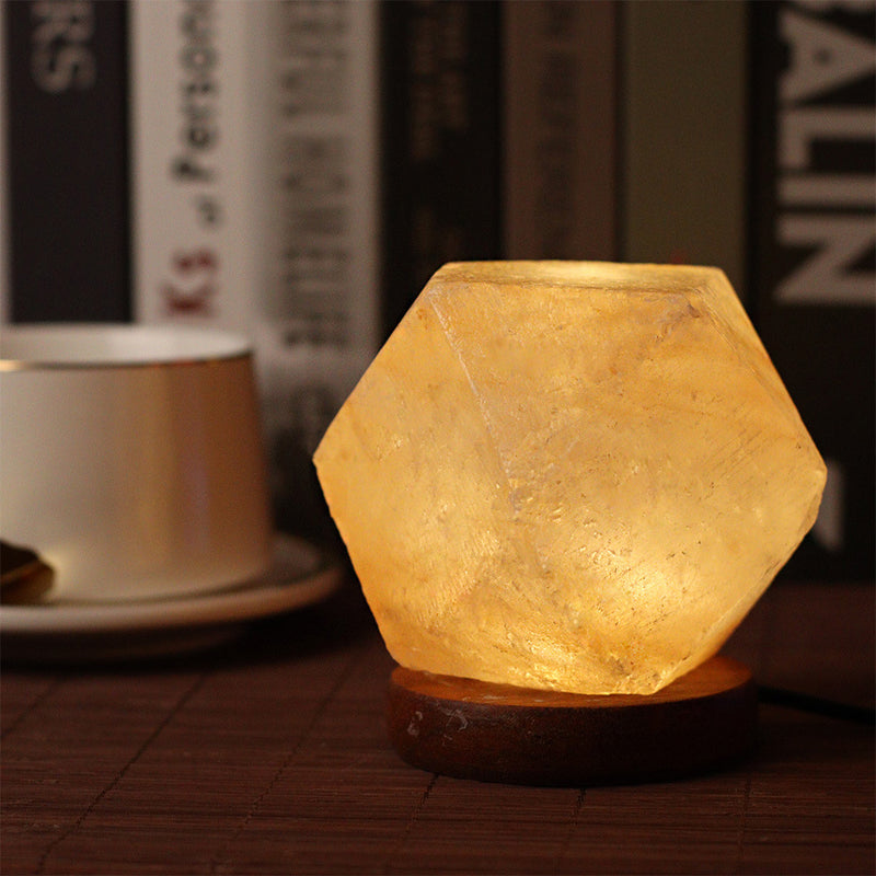 Salt Night Light, Diamond Salt Light With Multicolour