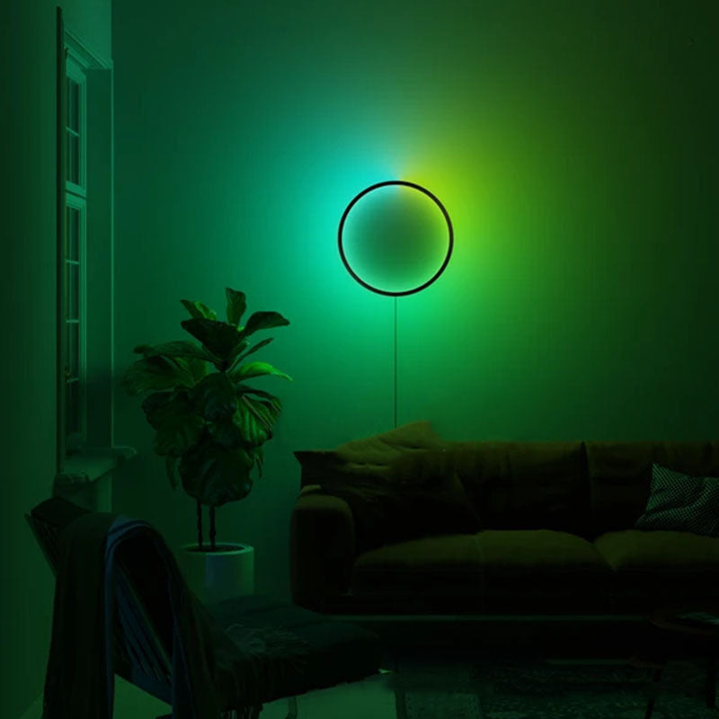 RGB Colorful LED Circle Wall Light, Mood Night Light