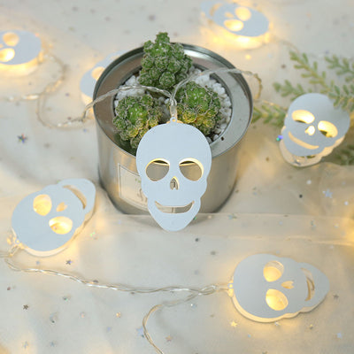 Metal Skull Halloween LED String Lights