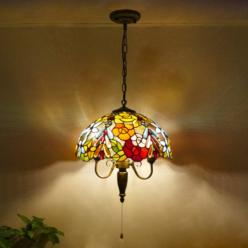 Pendant Light, Iron Tiffany Lamp, Living Room Light