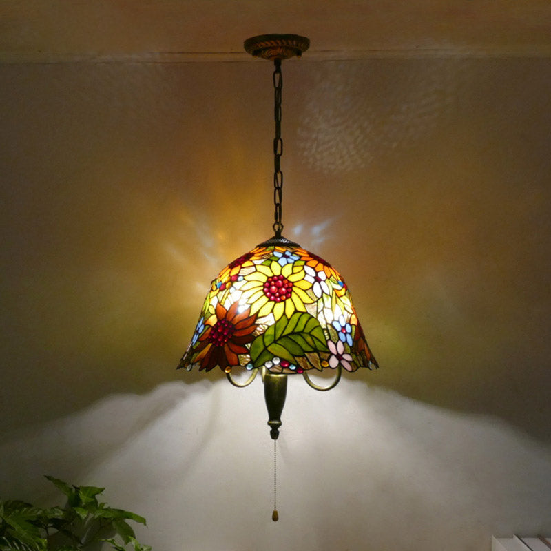 Pendant Light, Iron Tiffany Lamp, Reading Light