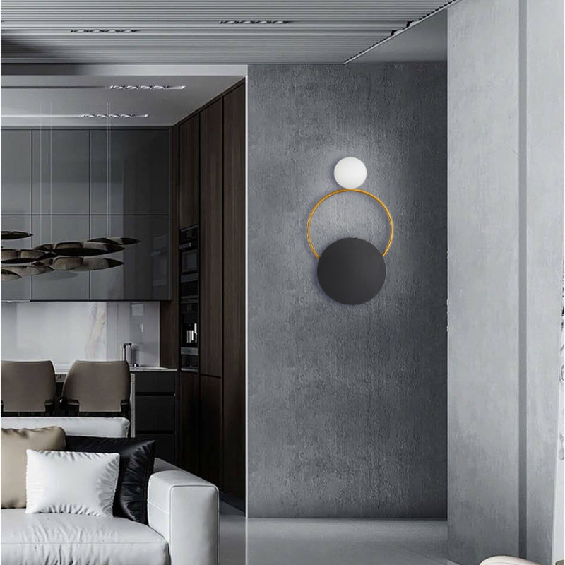 Planet Glass Wall Lamp, Wall Light for Living Room