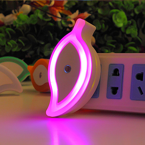 Plug In Night Light, Mini Hand Leaf Night Light