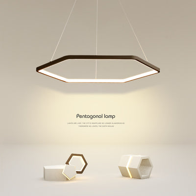 Polygon Chandelier, Pendant for Living Room