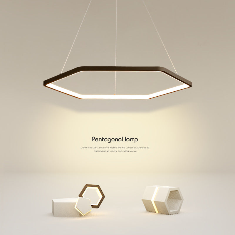 Polygon Chandelier, Pendant for Living Room