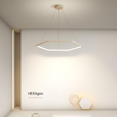 Polygon Chandelier, Pendant for Living Room