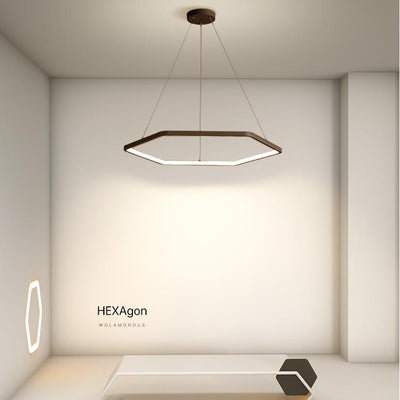 Polygon Chandelier, Pendant for Living Room