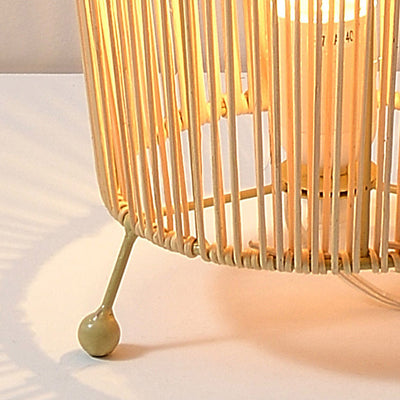 Rattan Floor Lamp, Japanese Bedroom Light, Living Room Light