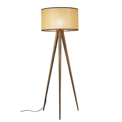 Rattan Tripod Floor Lamp, Living Room Light, Dining Room Light